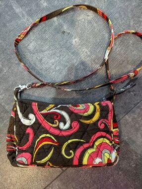 Vera Bradley Amy in Puccini pattern Quilted cotton crossbody bag,